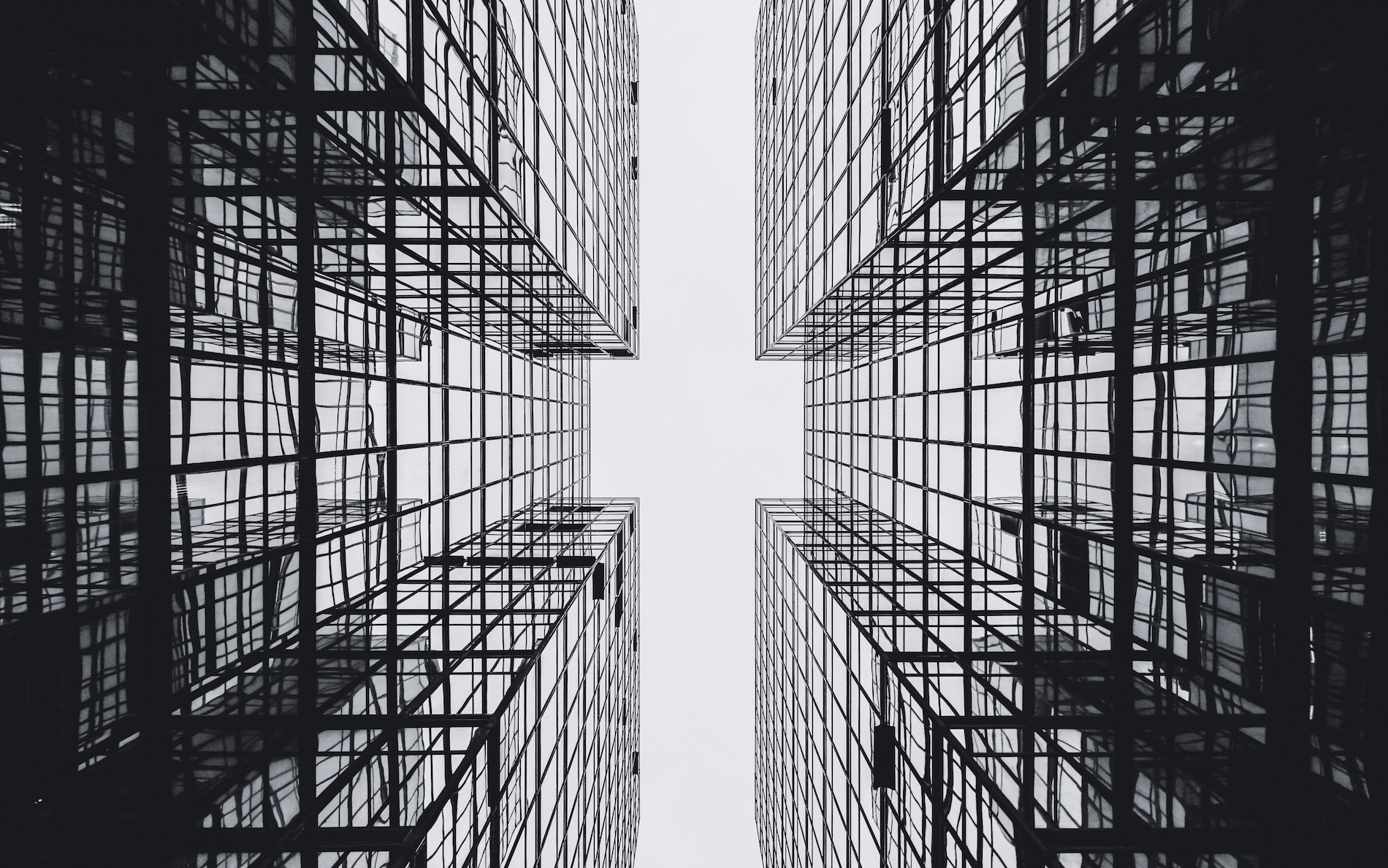 picture of a building looking up